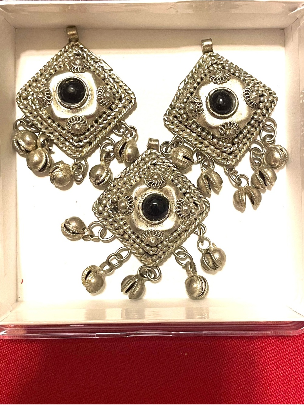 3 Tribal Boho Pendants